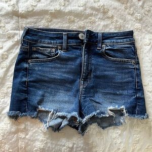 American Eagle Hi-Rise Shortie Jean Shorts